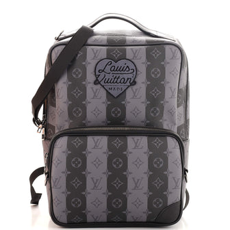 Louis Vuitton Nigo Utilitary Backpack Limited Edition Stripes Monogram Eclipse Canvas