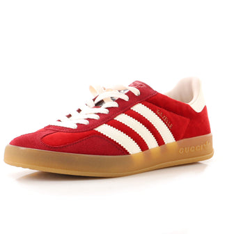 Gucci Women's x Adidas Gazelle Sneakers Velvet and Suede