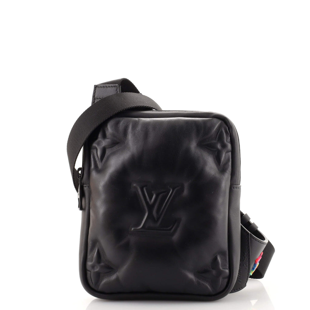 Louis Vuitton A4 Asymmetrical Sling Bag Monogram Embossed Puffy Lambskin at  1stDibs