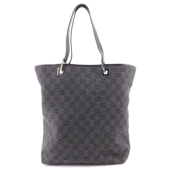 Gucci Vintage Bucket Shopping Tote GG Canvas Medium