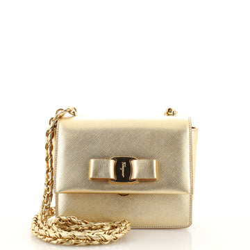 Salvatore Ferragamo Ginny Crossbody Bag Saffiano Leather Mini