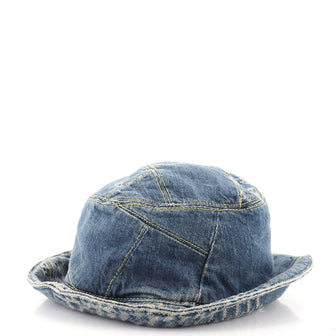 Louis Vuitton Nigo Sun Hat Limited Edition Giant Damier and Monogram Denim
