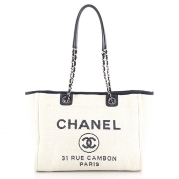 Chanel Deauville Tote Raffia Small