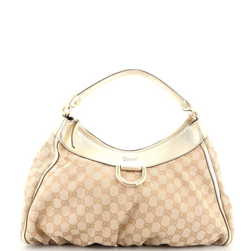 Gucci D Ring Hobo GG Canvas Large