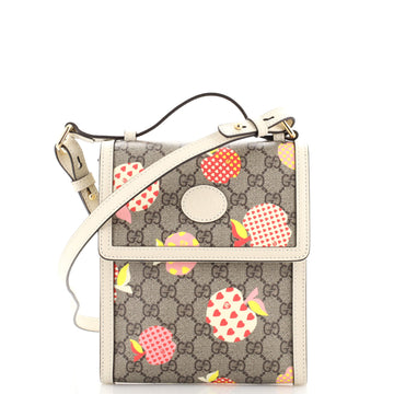 Gucci Flap Crossbody Bag Printed GG Coated Canvas Small