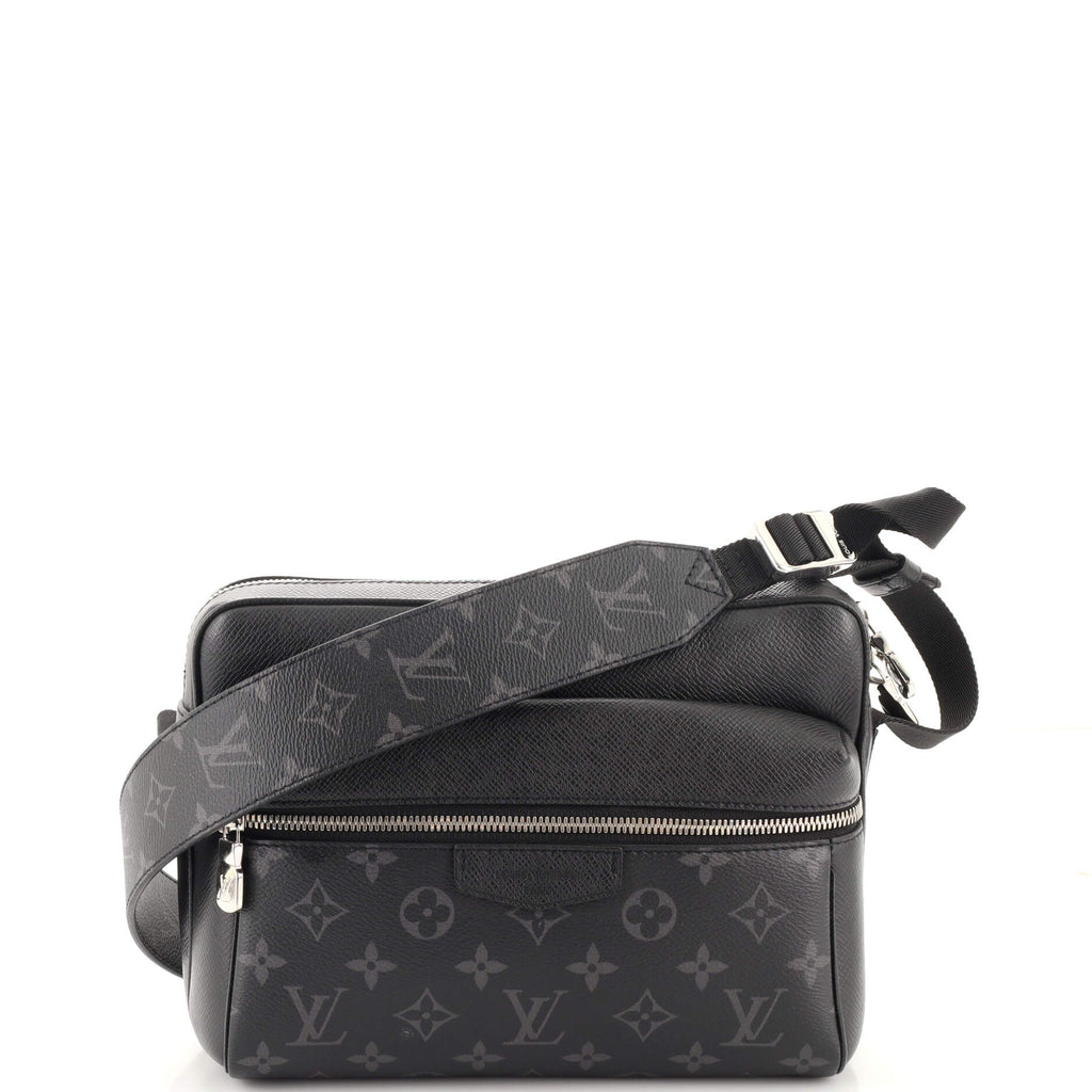 Louis Vuitton Taigarama Outdoor Messenger Bag Black Monogram *Pre-Owned* w/  COA