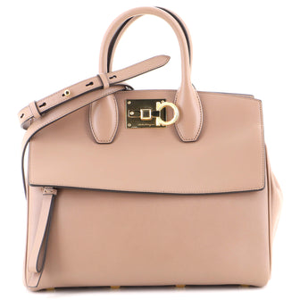 Salvatore Ferragamo Studio Satchel Leather Small