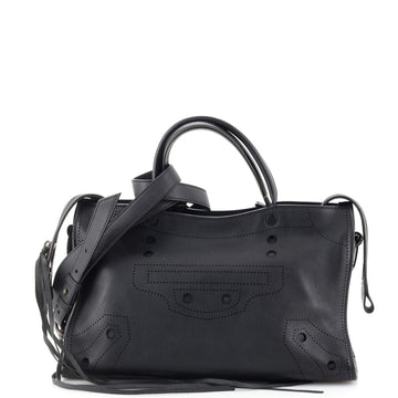 Balenciaga Blackout City Bag Leather Small