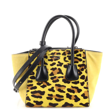 Prada Twin Pocket Tote Cavallino Calf Hair and Suede Small
