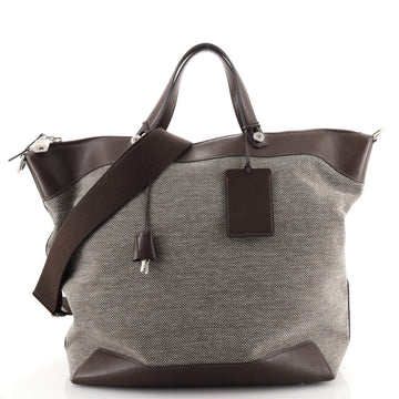 Hermes Caleche Express Weekend Bag Toile and Leather Medium