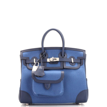 Hermes Cargo Birkin Bag Canvas and Swift 25