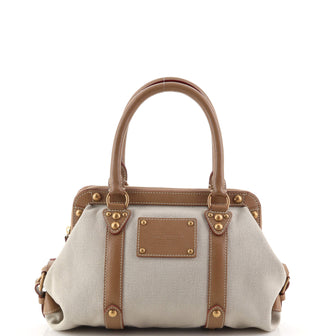Louis Vuitton Sac De Nuit Trianon Handbag Toile and Leather MM