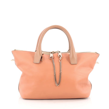 Chloe Bicolor Baylee Satchel Leather Medium Neutral 1806302