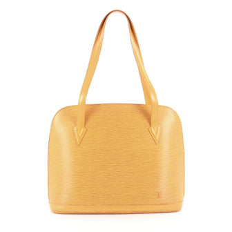 Louis Vuitton Lussac Handbag Epi Leather Yellow 1806309