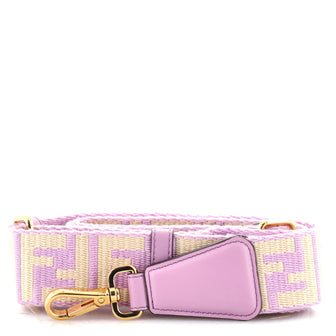 Fendi Strap You Shoulder Strap Zucca Canvas with Leather