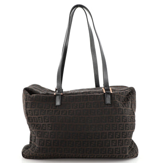 Fendi Vintage Shopping Tote Zucchino Canvas Medium