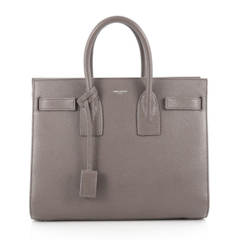 Saint Laurent Sac De Jour Handbag Leather Small Gray 1806801