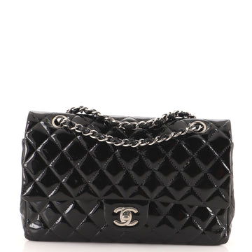 Chanel Classic Double Flap Bag Quilted Patent Medium