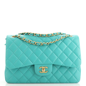 Chanel Classic Double Flap Bag Quilted Lambskin Jumbo