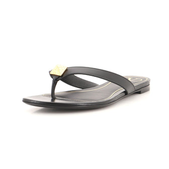 Valentino Garavani Women's Roman Stud Flat Sandals Leather