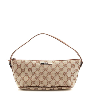 Gucci Vintage Boat Pochette GG Canvas Small