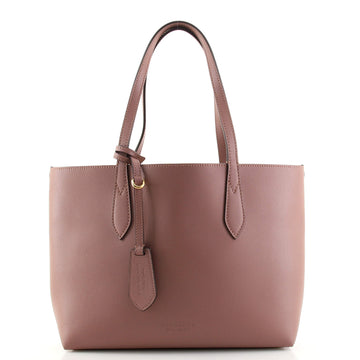Burberry Reversible Tote Haymarket Coated Canvas and Leather Small