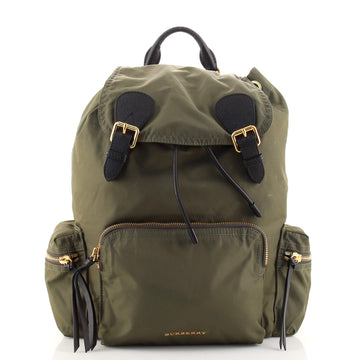 Burberry Rucksack Backpack Nylon with Leather Large