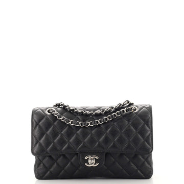 Chanel Classic Double Flap Bag Quilted Caviar Medium