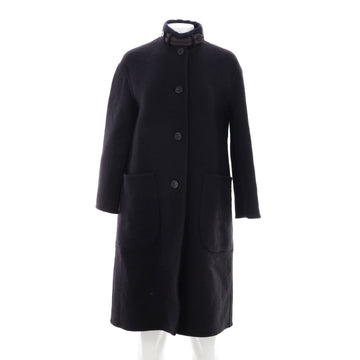 Hermes Women's Vintage Stand Collar Coat Cotton