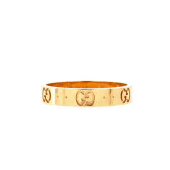 Gucci Icon Band Ring 18K Yellow Gold 4mm