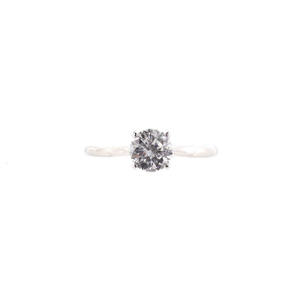 Cartier 1895 Solitaire Ring 18K White Gold with RBC Diamond D/VS1 0.80ct