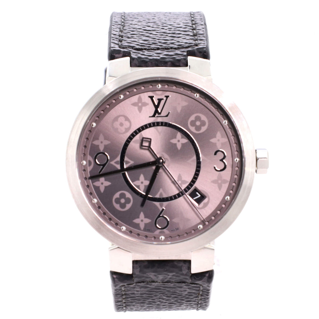 Louis Vuitton Tambour Slim Quartz Watch Stainless Steel and for