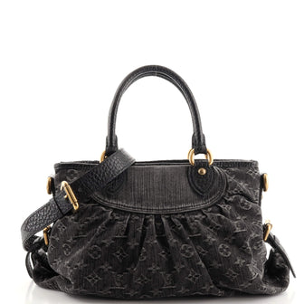 Louis Vuitton Neo Cabby Handbag Denim MM