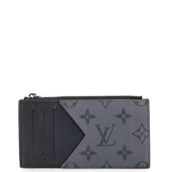 Louis Vuitton Coin Card Holder Reverse Monogram Eclipse Canvas