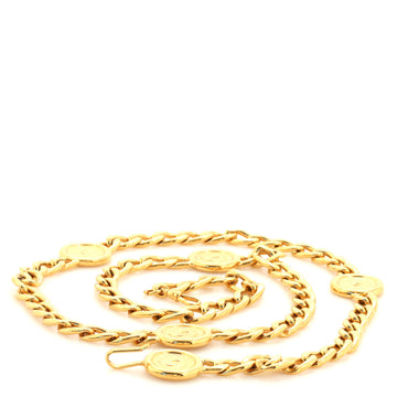 Chanel Vintage Medallion Charms Chain Belt Metal