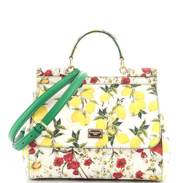 Dolce & Gabbana Miss Sicily Bag Printed Leather Medium