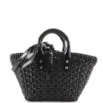 Balenciaga Bistro Panier Bag Woven Faux Leather XS