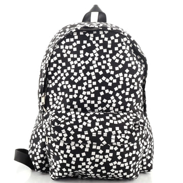 Celine Front Pocket Chain Backpack Printed Nylon Medium