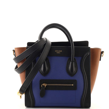 Celine Luggage Bag Grainy Leather Nano
