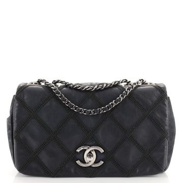 Chanel Diamond Stitch Chain Flap Bag Quilted Iridescent Calfskin Small