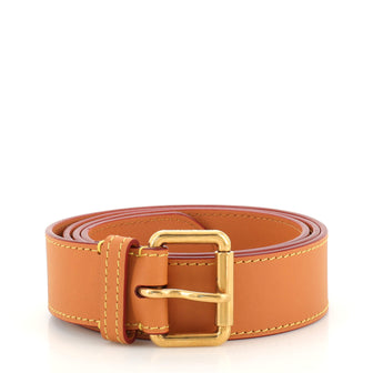 Louis Vuitton Belt Strap Vachetta Leather Medium