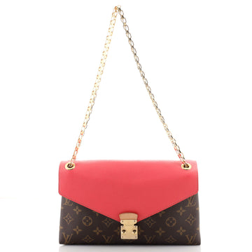 Louis Vuitton Pallas Chain Shoulder Bag Monogram Canvas and Calfskin