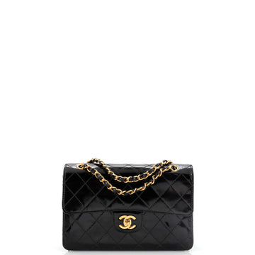 Vintage Classic Single Flap Bag Quilted Patent Small