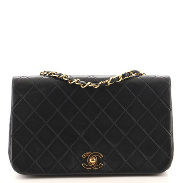 Chanel Vintage Full Flap Bag Quilted Lambskin Medium