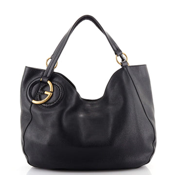 Gucci Twill Tote Leather Medium