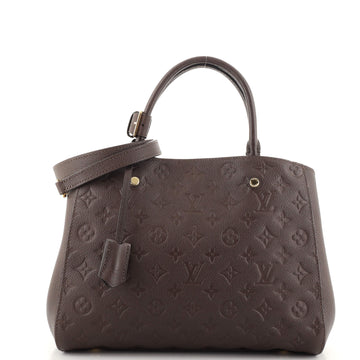 Louis Vuitton Montaigne Handbag Monogram Empreinte Leather MM