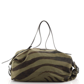 Saint Laurent ID Convertible Bag Printed Canvas Large