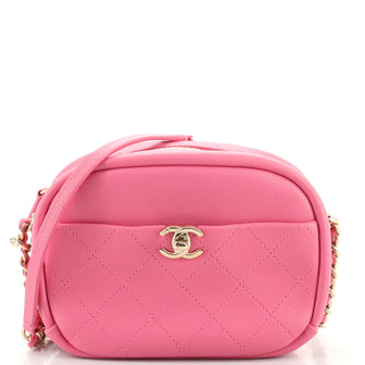 Chanel Casual Trip Camera Case Quilted Goatskin Small