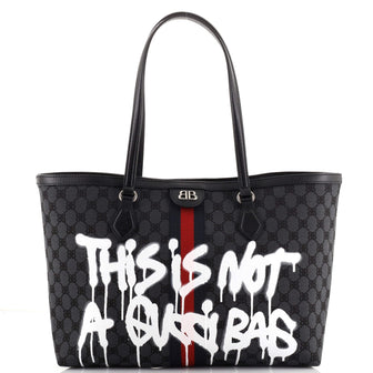 Balenciaga x Gucci The Hacker Project Tote Graffiti BB Canvas Medium