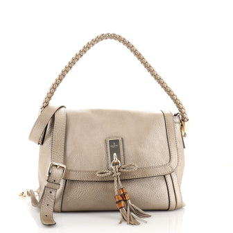Gucci Bella Flap Shoulder Bag Leather Medium
